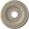Ekena Millwork Berkshire PVC Medallion (Canopies up to 7"), 16"OD x 3 1/2"ID x 1"P, Metallic Silver Metallic CMP16BECSV - alternate 1